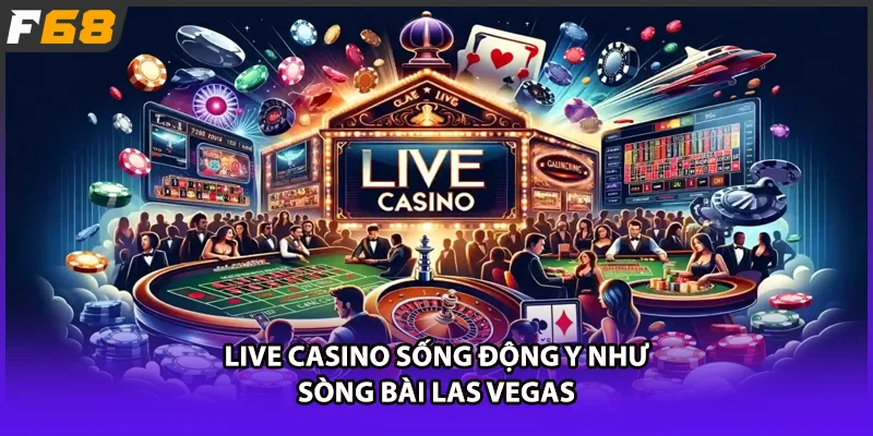 Live casino sống động y như sòng bài Las Vegas